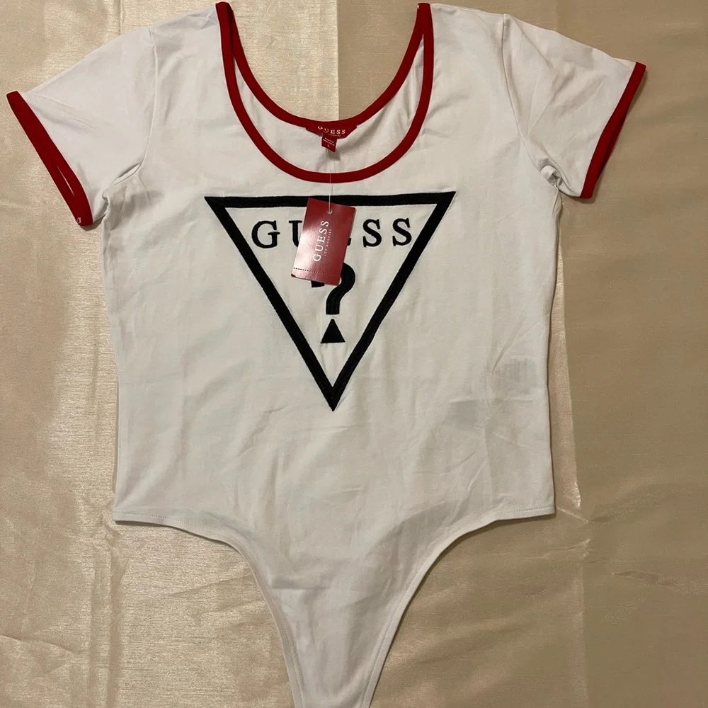 Guess Bhell Ringer Bodysuit Pure White (L) - Picture 1 of 2